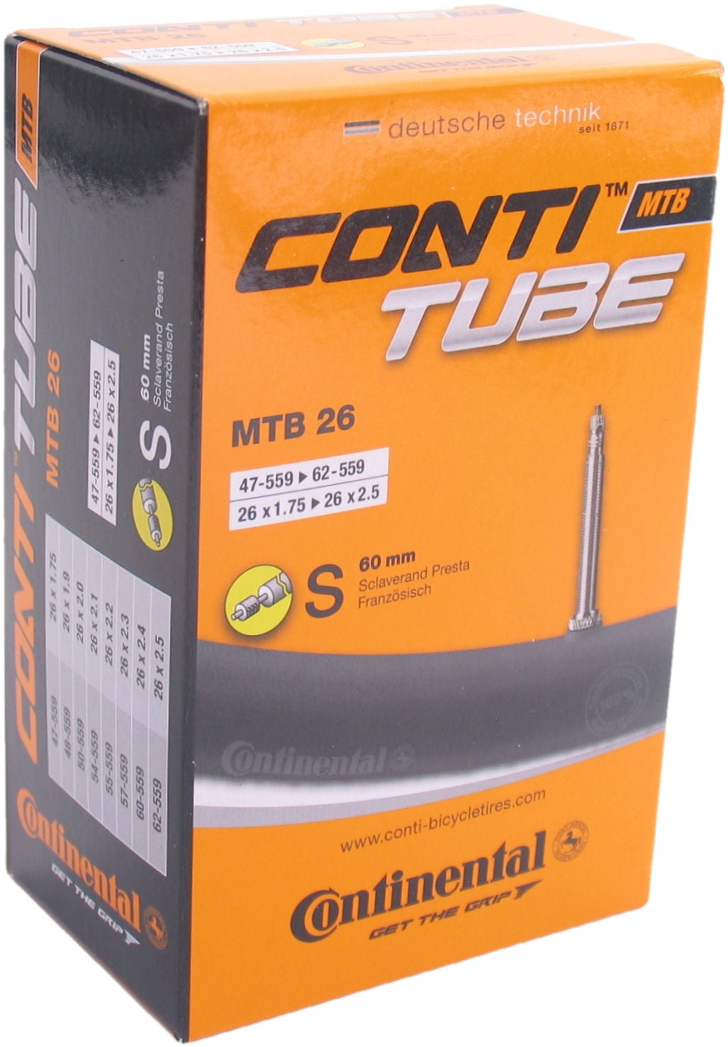 Binnenband Continental  26" MTB - 47/62-559 - SV60mm ventiel