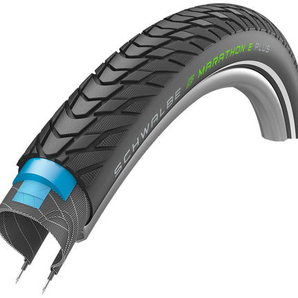 Buitenband Schwalbe Marathon E-Plus Performance Line 28 x 1.40" / 37-622 mm - zwart met reflectie