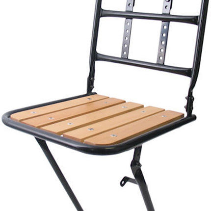 Voordrager Transport 28" Zwart met houten plank
