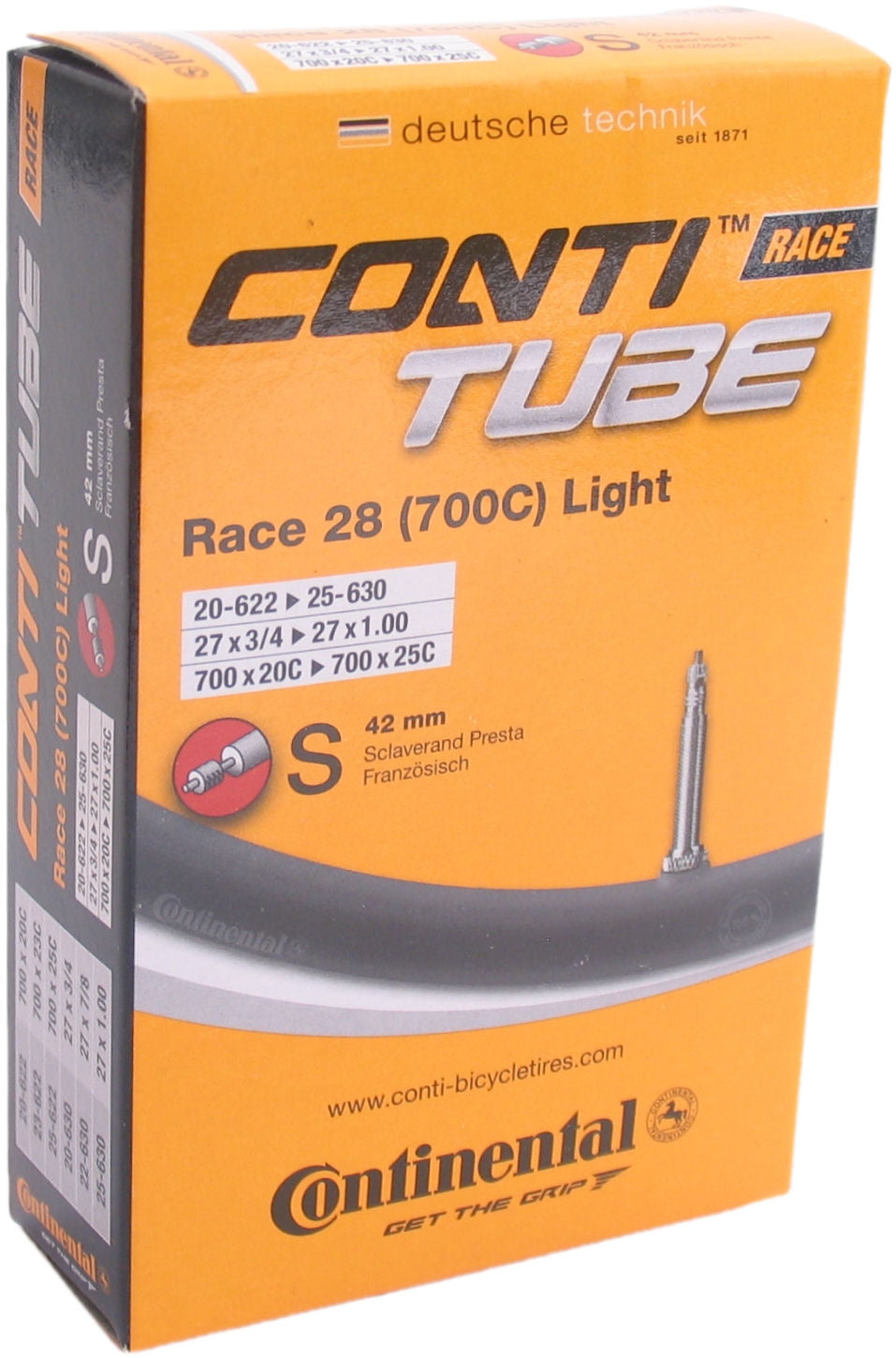 Binnenband Continental  28" Race Light 18-622 -> 32-630 - SV42mm ventiel
