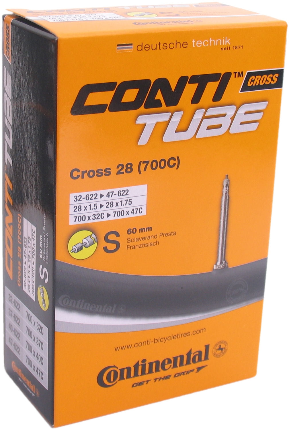 Binnenband Continental  28" Cross - 32/47-622 - SV60mm ventiel