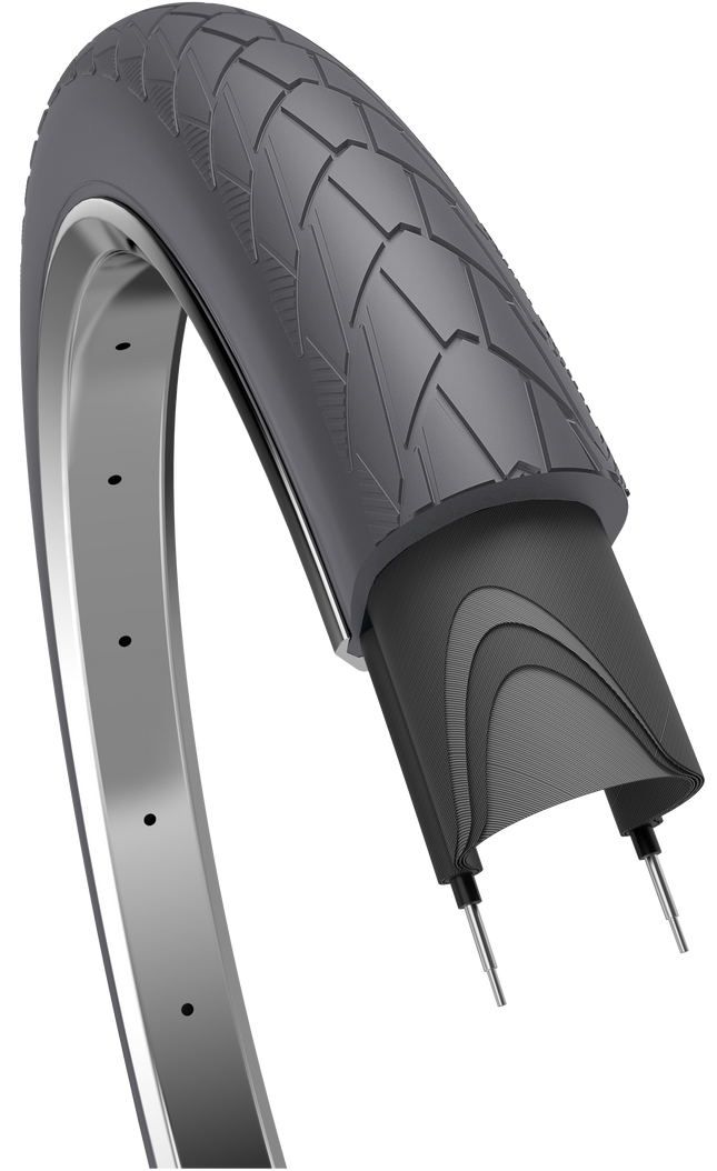 Buitenband Edge Mambo 28 x 2.00"/ 50-622 mm - grijs met reflectie