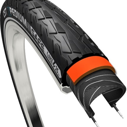 CST Xpedium Safe 28 x 1 ½" / 40-635mm outer tire - black with reflection