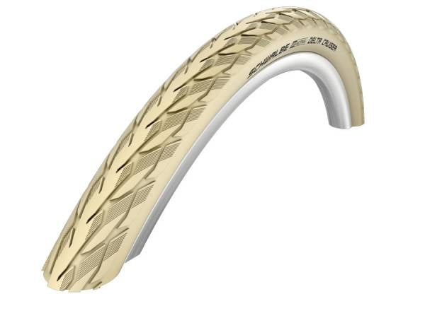 Buitenband Delta Cruiser Plus PunctureGuard 28 x 1.40" / 37-622 - creme met reflectie