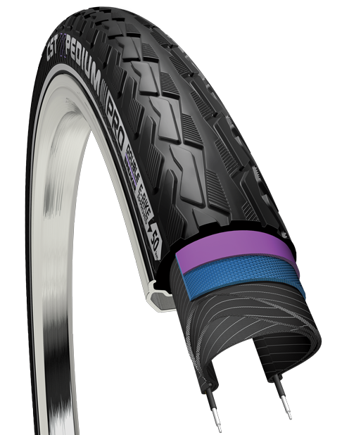 Buitenband CST E-series Pro 28 x 1.60" / 40-622mm - zwart met reflectie