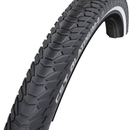 CST Platinum E 28 x 1.75" / 47-622mm outer tire - black with reflection