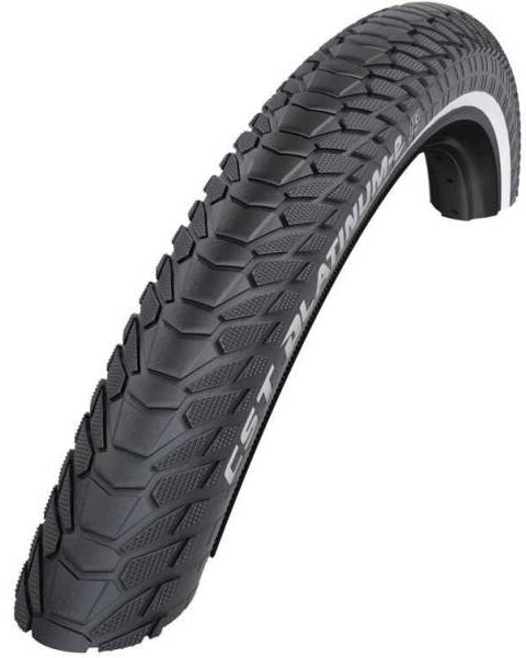 Buitenband CST Platinum E 28 x 1.75" / 47-622mm - zwart met reflectie