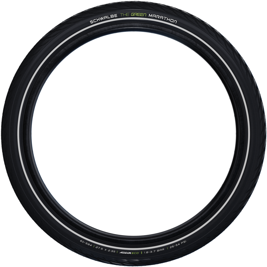 Buitenband Schwalbe Green Marathon GreenGuard 28 x 2.00"/50-622mm - zwart met reflectie