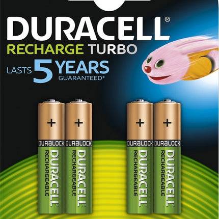 Batterij Duracell oplaadbaar AAA / HR03 NimH 1.2V - 750 mAh (4 stuks)