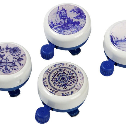 Fietsbel Widek 'White Collection' Delfsblauw (op kaart)