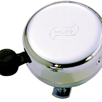 Widek steel bicycle bell with plastic clapper - chrome (workshop packaging)