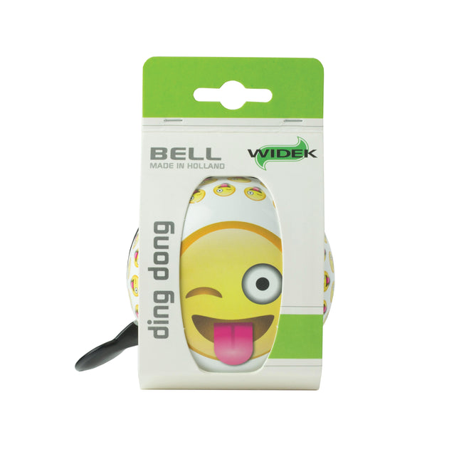 Fietsbel Widek Ding Dong Emoticon Crazy (op kaart)