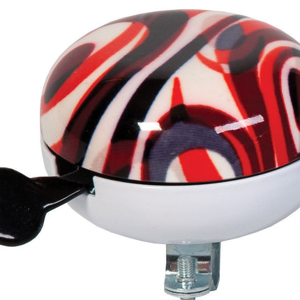 Fietsbel Ding-Dong Widek Art Collection Fusion ø80mm - rood (op kaart)