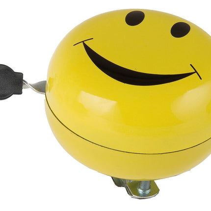 Fietsbel Ding-Dong M-Wave ø80mm - smiley yellow