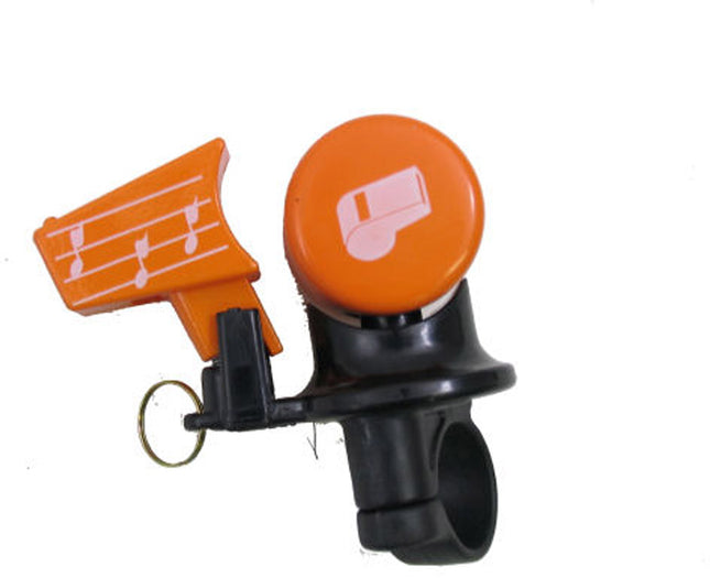 Fietsbel met fluit - oranje