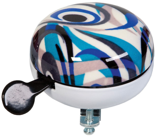 Fietsbel Widek Ding Dong Art Collection Fusion ø80 mm - blauw (op kaart)