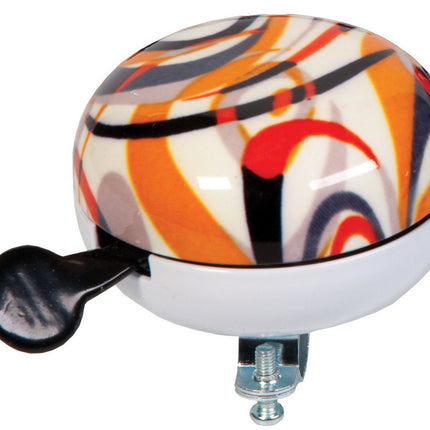 Fietsbel Widek Ding Dong Art Collection Fusion ø80 mm - oranje (op kaart)