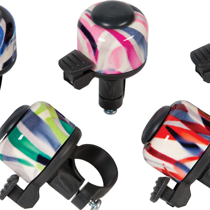 Fietsbel Widek Decibell Art Collection Fusion - rood (op kaart)