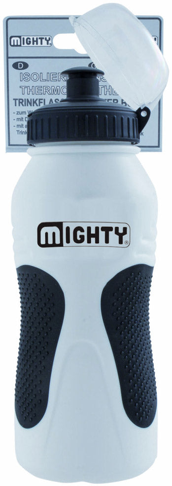 Bidon Mighty 600ml met anti-slip - wit