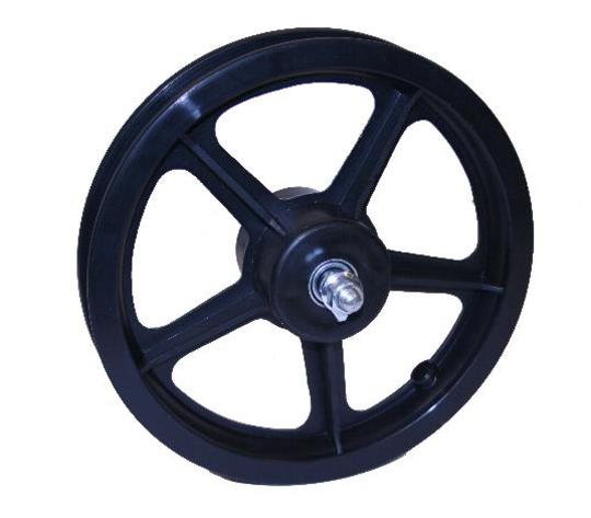 Wiel V 121-2X21/4 PVC Zwart