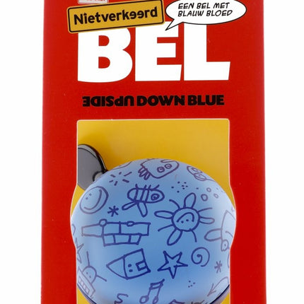 Fietsbel Ding-Dong NietVerkeerd Upside Down ø60mm - mat blauw