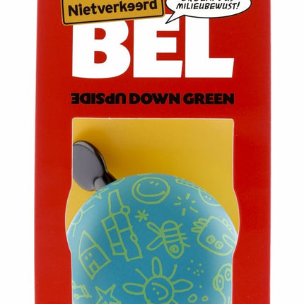 Fietsbel Ding-Dong NietVerkeerd Upside Down ø60mm - mat groen - afbeelding 2