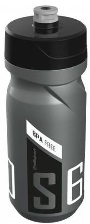 Bidon met schroefdop Polisport S600 - 600 ml - zilver/zwart/wit
