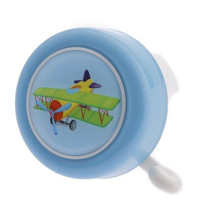 Fietsbel PexKids "Ik ben een vliegtuig" - blauw