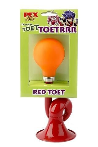 PexKids kindertoeter posthoorn - rood / oranje
