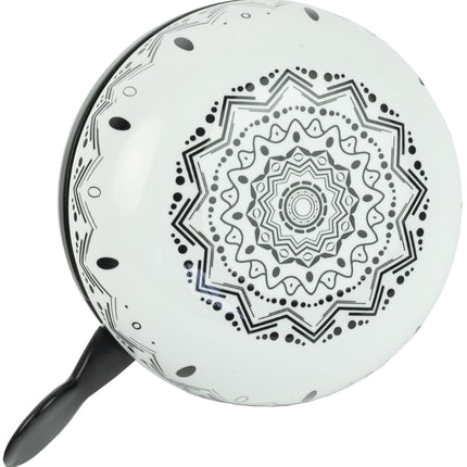 Fietsbel Ding-Dong Widek Mandala ø80mm - zebra black