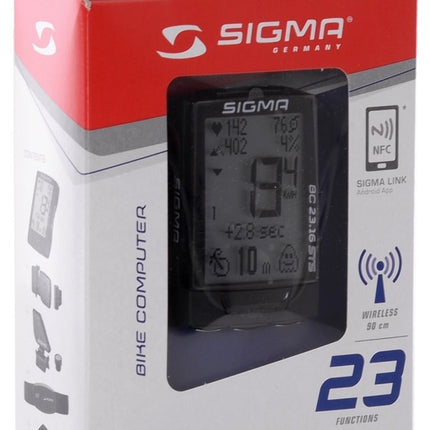 Fietscomputer Sigma BC 23.16 STS SET MHR - draadloos