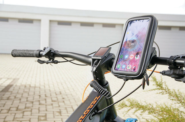 Optiline Ebike Spring Micro USB naar Apple 8 pins stekker spiraalkabel (25 t/m 100 cm)