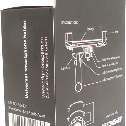 Telefoonhouder Edge EZ Grip - zwart - afbeelding 4