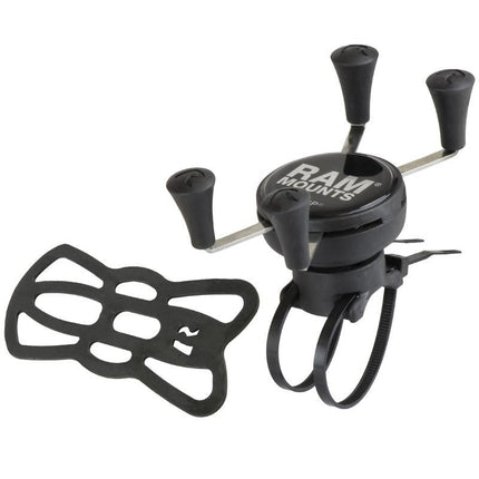 Universele X-grip montageset voor smartphone RAM Mounts EZ-OF/OFF met tie-rip bevestiging