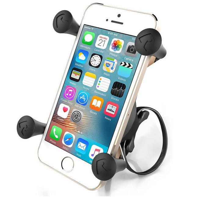 Universele X-grip montageset voor smartphone RAM Mounts EZ-OF/OFF met tie-rip bevestiging