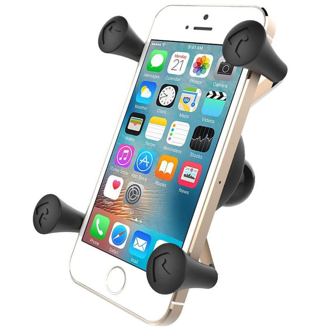 Universele X-grip voor smartphone RAM Mounts EZ-OF/OFF met B-kogel bevestiging