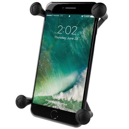 Universele X-grip voor large smartphone RAM Mounts EZ-OF/OFF met B-kogel