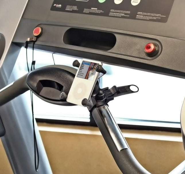 Smartphone montageset met X-grip RAM Mounts met EZ-Strap en Rail Mount stuurbevestiging