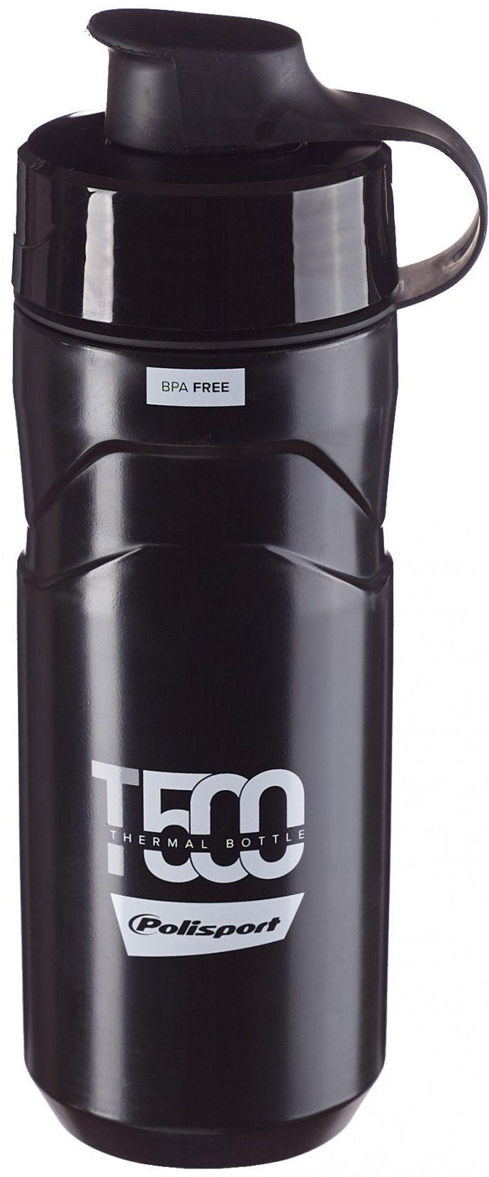 Thermo bidon Polisport T500 - 500 t/m 650 ml - zwart
