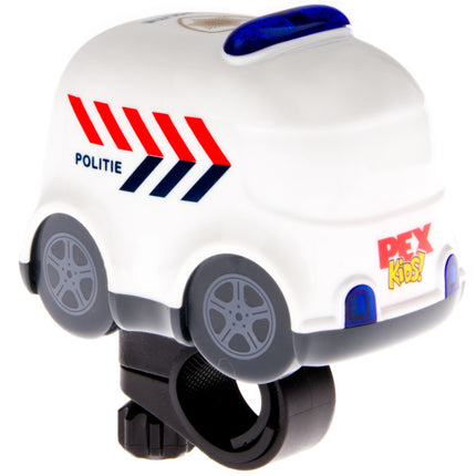 Fietsbel met sirene en zwaailichten PexKids "politieauto Finn"