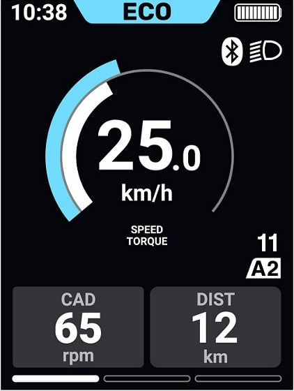 E-bike display / fietscomputer Shimano STEPS SC-E610 zonder houder