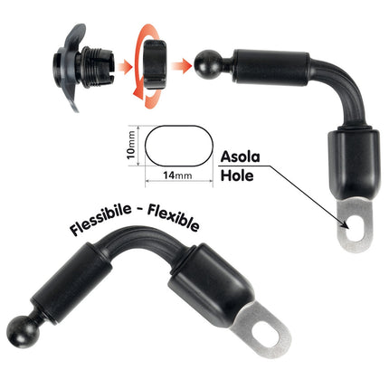 Lampa Opti-Arm flexibele bevestigingsbeugel