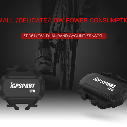 Dual module snelheidssensor iGPsport SPD61 BlueTooth en ANT+