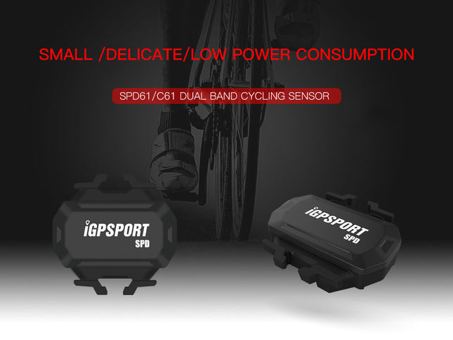 Dual module snelheidssensor iGPsport SPD61 BlueTooth en ANT+