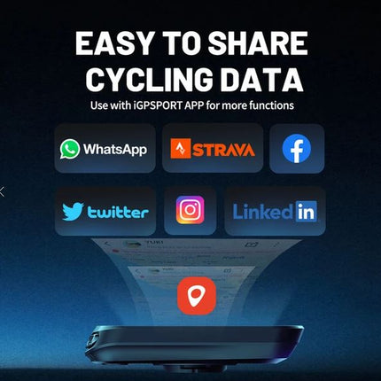 Fietscomputer iGPSPORT BSC100S inclusief standaard stuurmontage