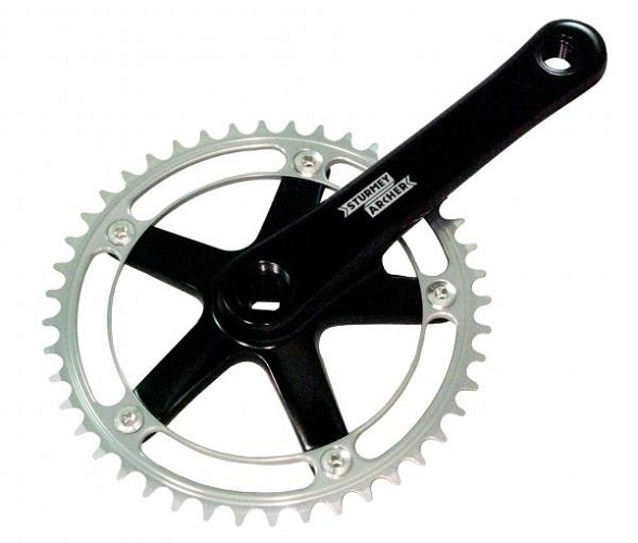 Crankstel 44T  Sturmey Archer FCT64 met 170mm crankarm - zwart/zilver