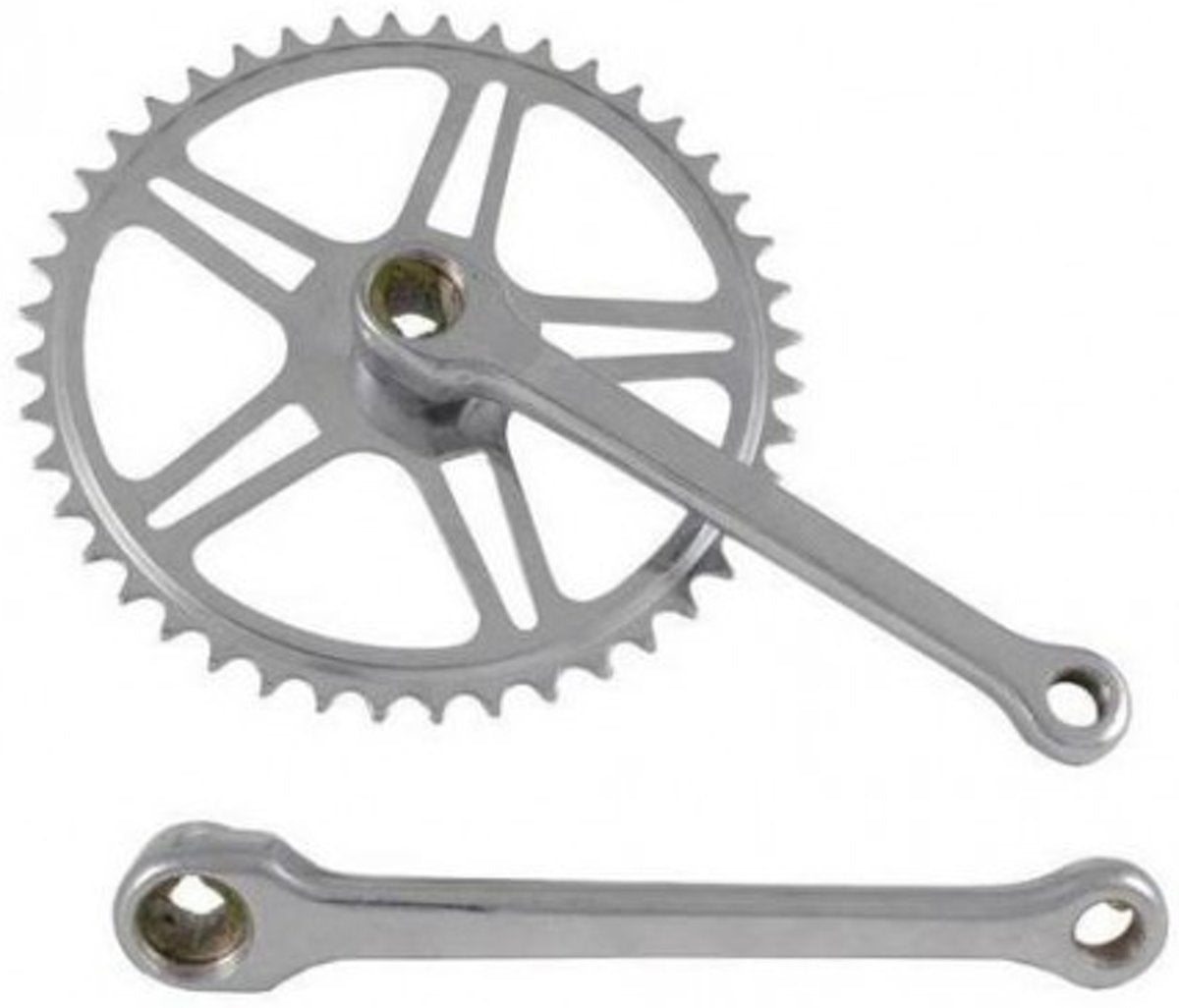 Crankstel 44T Vinty spieloos 170mm crankarm - chroom