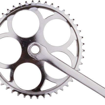 Crankstel 46T met spie - 170mm crankarm - chroom