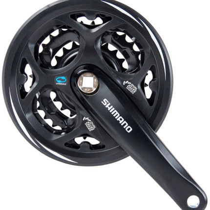 Crankset 7/8 speed Shimano Altus FC-M311 42/32/22T with chainguard - black