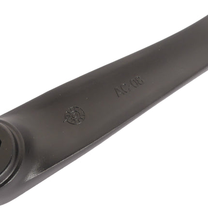 Crankarm links Edge ATB 170mm aluminium - zwart